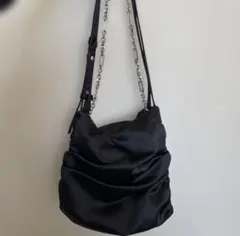ZARA サテンエフェクトショルダーバッグ