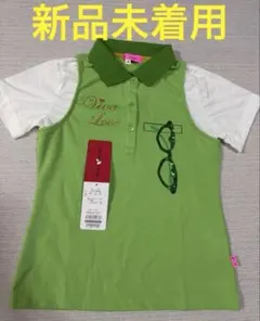 ビバハート　緑　グリーン ポロシャツ トップス　ゴルフ　サングラス　透け　新品