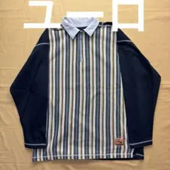 Rave quarter ユーロ　スウェット　シャツ　Lサイズ　ストライプ