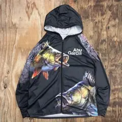 Abu Garcia メッシュジップアップパーカー ブラックバス ラッシュガードのサムネイル