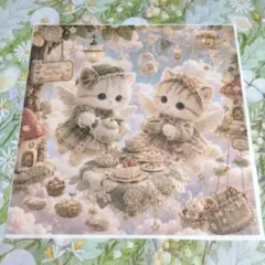 ②未使用 可愛い猫＆ウサギちゃんパネル生地3枚 - メルカリ