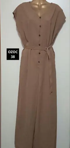 OZOC ブラウン セットアップ 38　オールインワン　つなぎのサムネイル