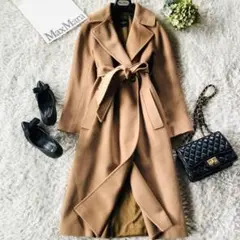 新品タグ付【'S MAX MARA】38クチートアマーノグレーベルテッドシルク