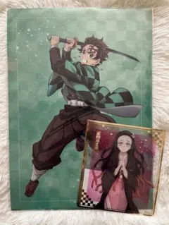 鬼滅の刃アニプレックスオンラインくじ クリアファイル クリア色紙