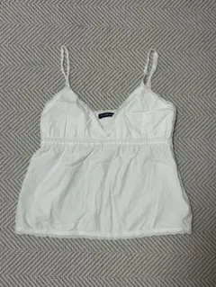 brandy melville レースキャミソール　ホワイト