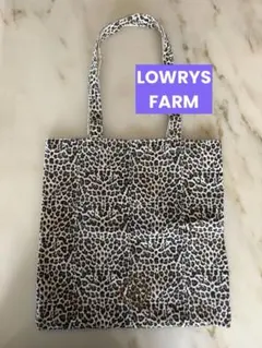 LOWRYS FARM LF柄トートBAG ヒョウ