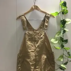 【WEGO】オーバーオール ベージュ Mサイズ ポケット付 カジュアルサロペット