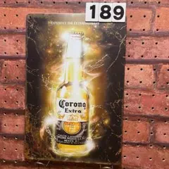 corona コロナ 瓶《189》ブリキ 看板 レトロ風 ☻
