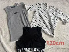 SHEIN 夏服女子まとめ売り３点セット　120cmのサムネイル