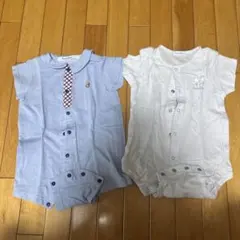 Familiar 襟付きロンパース2点セット