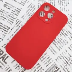iPhone 14Pro シリコンケース [01] レッド