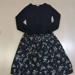 OFUON　黒　プルオーバー　トップス