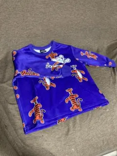 BABYDOLL ティガー プリント トレーナー 100