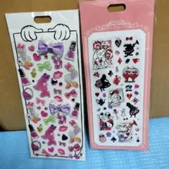 平成レトロ　ディズニーストアシール2種類