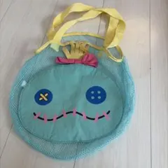 ディズニー スティッチ スクランプ メッシュバッグ
