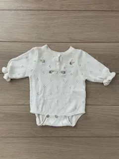 teteatete テータテート 花柄刺繍ロンパース 70cm