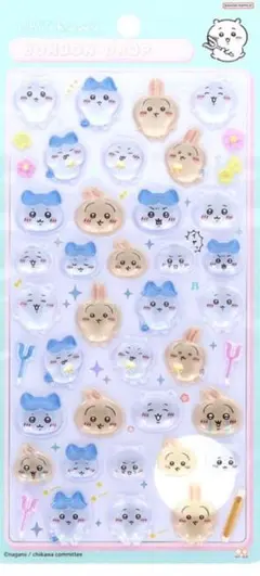 ✨新品・未開封✨ ちいかわ うさぎ ハチワレ　ボンボンドロップシール ぷくぷく