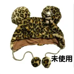 未使用 ディズニーリゾート ミニーちゃん ヒョウ柄 ファンキャップ
