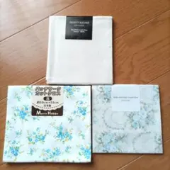 カットクロス　3種セット　花柄　無地 綿100% 日本製