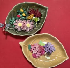 ペーパークイリング　皿の上の季節のサムネイル
