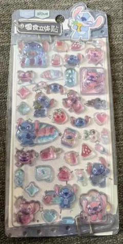 新品♡ディズニー　スティッチ　ドロップシール
