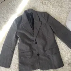 レディース グレー テーラードジャケット