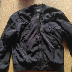 ブラック MA-1 フライトジャケット