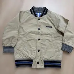 ブリーズ　100 スタジャン風 ジャケット ベージュ　リバーシブル