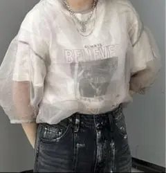 JEANASIS 2wayオーガンジーワッシャーSS