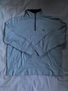 NAUTICAグレー ハーフジップ トレーナー　グレー