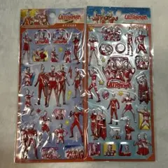 ウルトラマン　ぷっくりシール　2枚セット