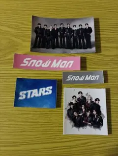 SnowMan 特典 ステッカー セット 集合 ロゴ シール STARS