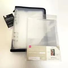 6リングファイル A5サイズ 黒 & A5クリアポケット 2L判写真サイズ 8枚のサムネイル