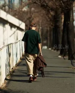 長谷川昭雄 ライオン堂 / ビッグシルエット イージーパンツ SIZE:6L 緑