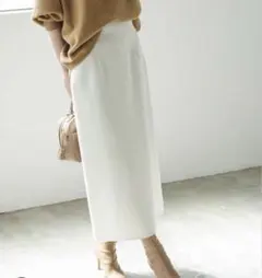 noble ジャージーライクカラータイトスカート 36