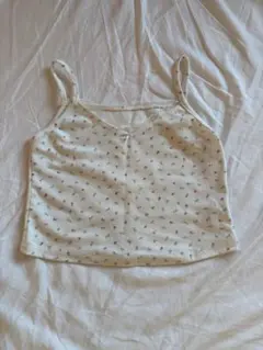 クロップド丈小花柄キャミソール