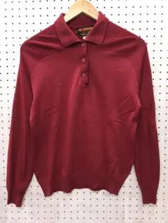 レトロ アメカジ McGREGOR 古着 ハーフボタン 長袖 ニットポロシャツ