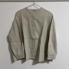 ノーカラーシャツ 長袖