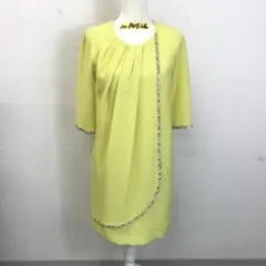 新品タグ付 grace class グレースクラス ビジューライン刺繍ワンピース