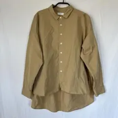 【美品】Prit(プリット)ベージュ　長袖シャツのサムネイル