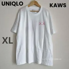 新品タグ付き ユニクロ UT KAWS コレクション 半袖 XL 白 カウズ