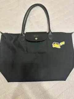 未使用級✨ロンシャン　ポケモン　ピカチュウ ル プリアージュ トートバッグ　黒 世界で500個限定も！ ロンシャン×ポケモンのコラボバッグが発売 - JJ