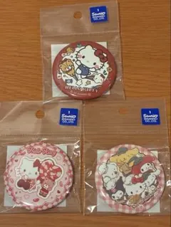 ☆未開封☆サンリオ ハローキティ 缶バッジ 3個セット