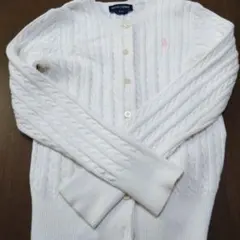 Ralph Lauren カーディガン S(7) ホワイト