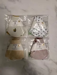 【新品未使用】konny ベビー用スタイ 4枚セット