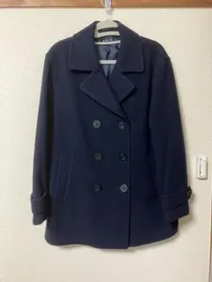 ユース 男女兼用スクールピーコート 紺　LL