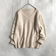 【ほぼ未使用✨】SHENERY ふんわり　ラクーン100%ニットプルオーバー