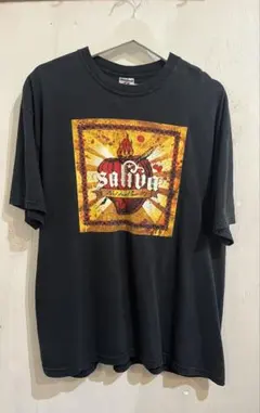 2007-08 Saliva ツアーTシャツ XL ブラックのサムネイル