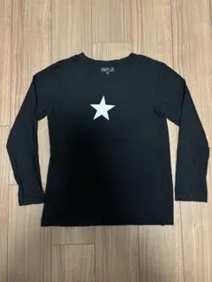 agnès b. 長袖Tシャツ T2 黒 星プリント