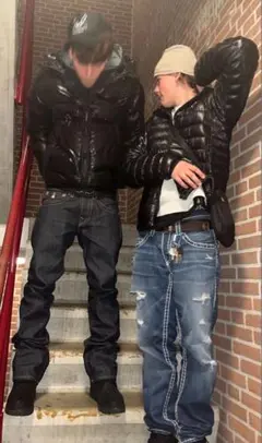 Ture religion似フレアデニムパンツ ダークブルー